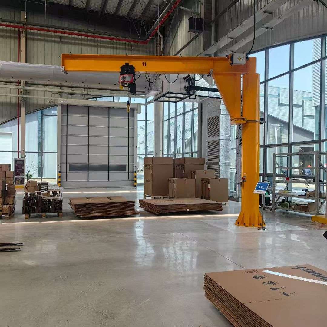 1吨欧式360度电动旋转悬臂吊配科尼环链电动葫芦