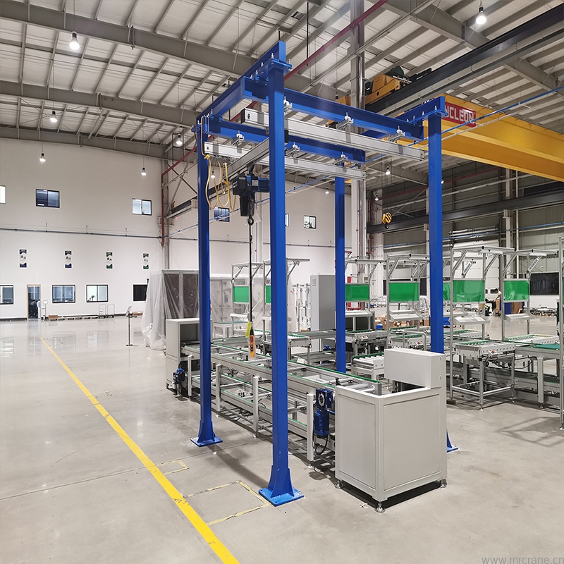 铝合金轨道起重机,自立式铝合金轨道小型起重机,铝轨起重机厂家