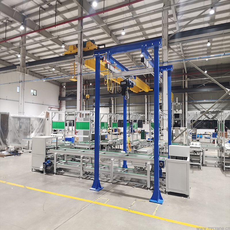 铝合金轨道起重机,自立式铝合金轨道小型起重机,铝轨起重机厂家L